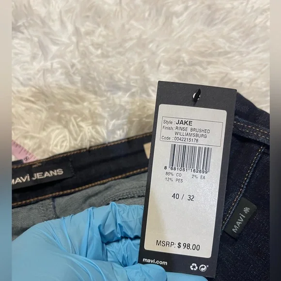 Mavi jake rinse brushed williamsburg jeans